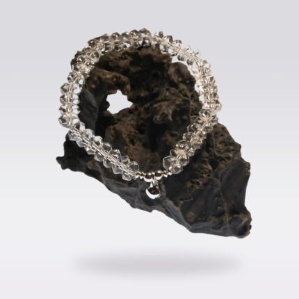 Handmade Faceted Clear Quartz Bracelet